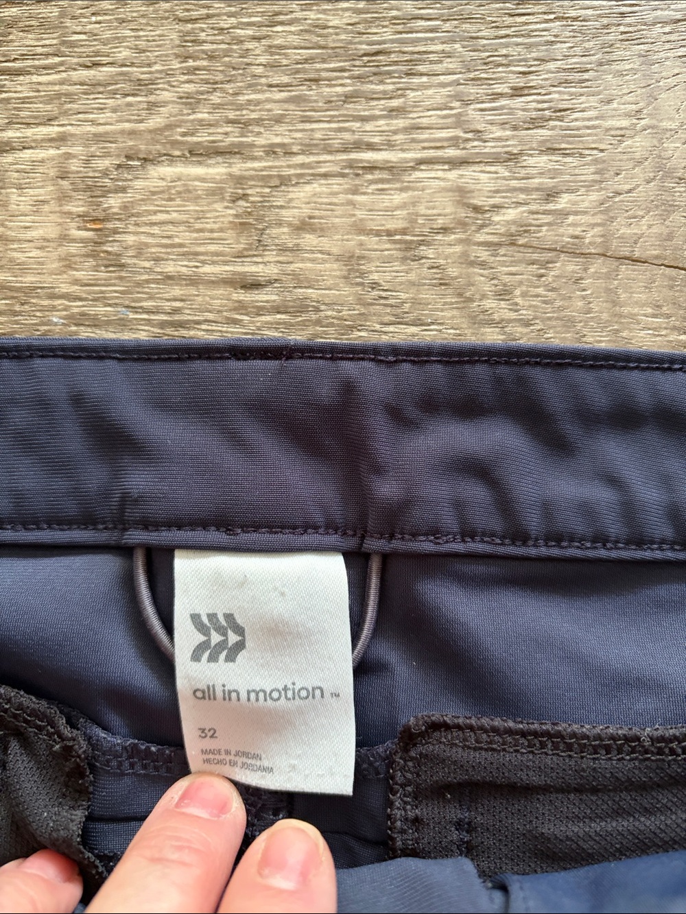 all in motion Men's Navy Hybrid Shorts - Picture 2 of 5